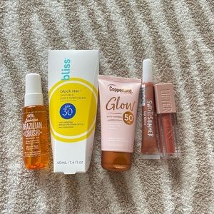 Summer bundle- bliss tinted sunscreen, spf 50 glow, sol de Janeiro mist